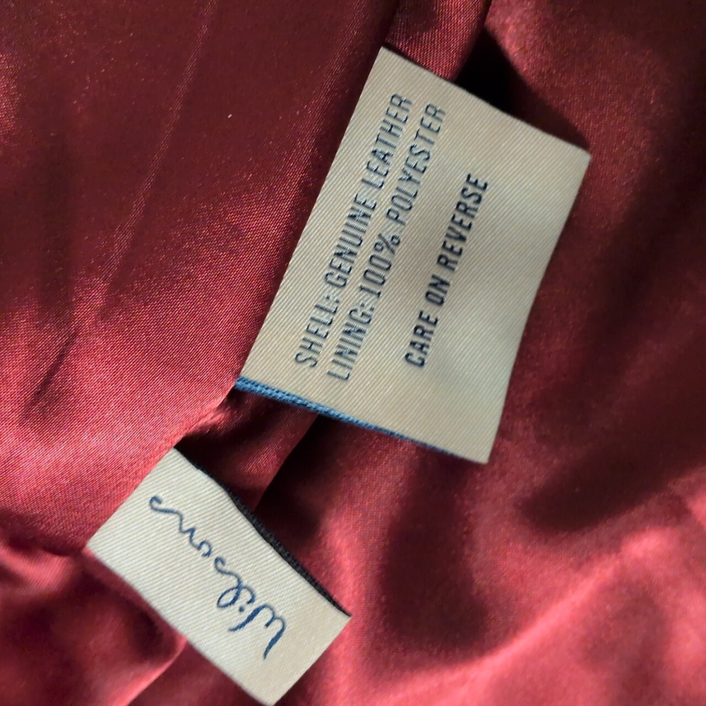 SOLD Wilson's Leather Vintage Women's Red Genuine Leather Jacket Sz XXL - Picture 7 of 7